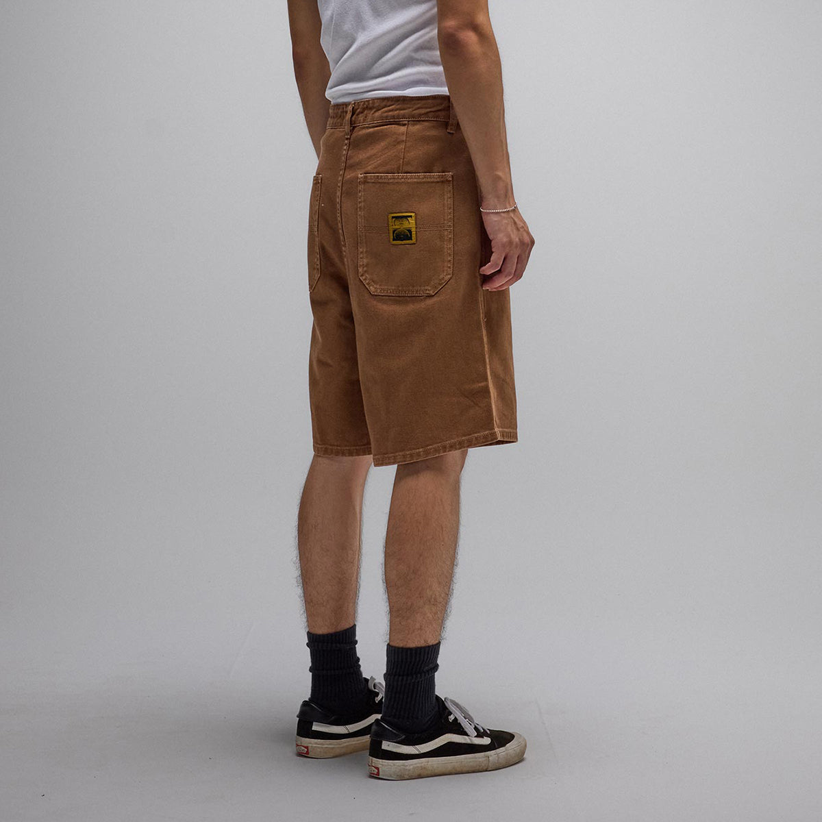 Washed Brown 21" Overdye Denim Walkshort