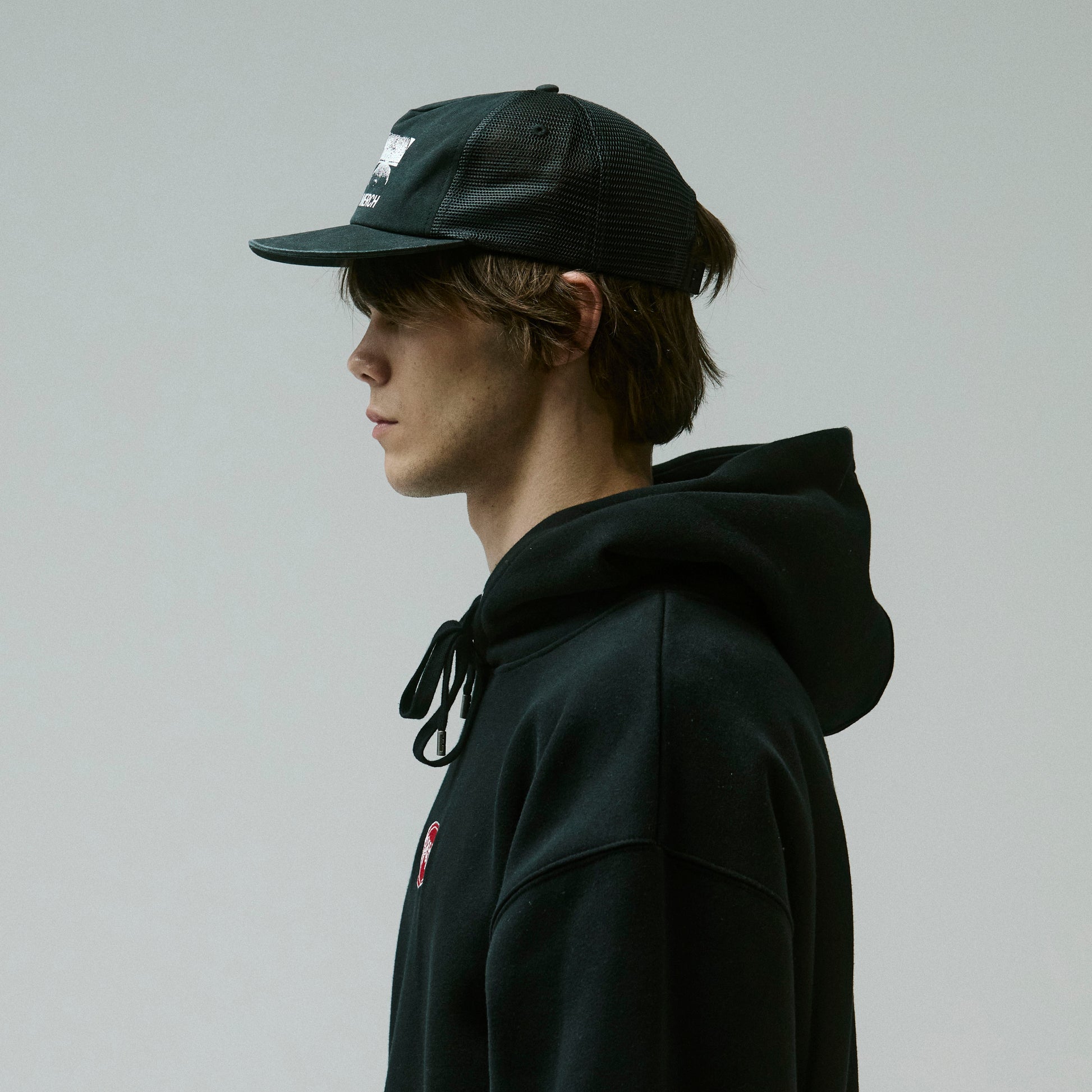 Black Synthesis Trucker Cap