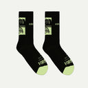 Black/Lime Crux 2 Socks