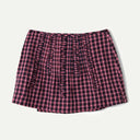 Magenta Check Glinda Mini Skirt