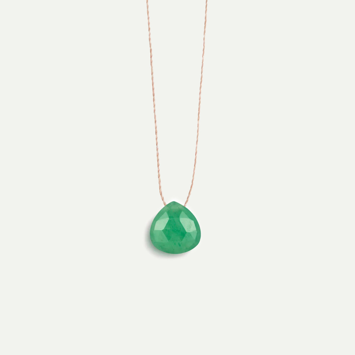 Green Adventurine Fine Cord Necklace