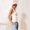 Cream Nunzia Tank Top