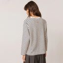 Indigo Stripe Terry Sweatshirt