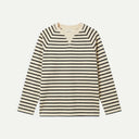 Indigo Stripe Terry Sweatshirt