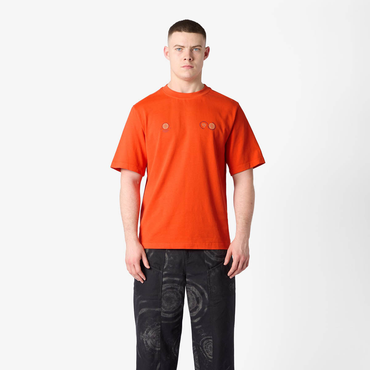 Orange Globe Short Sleeve T-Shirt