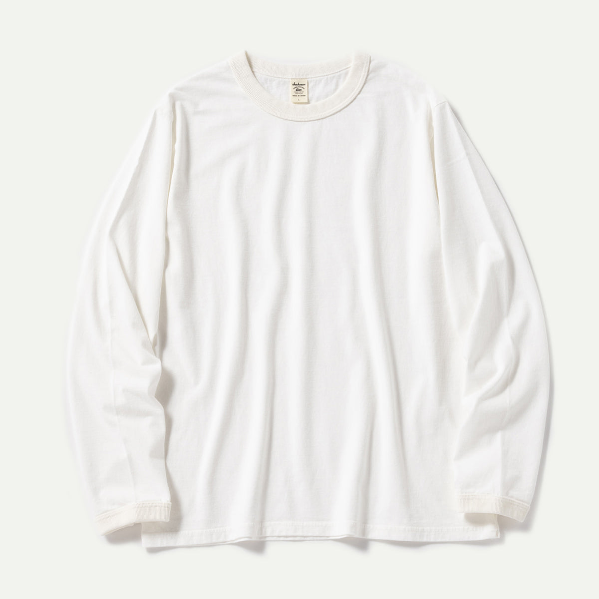White Lead Off Long Sleeve T-Shirt