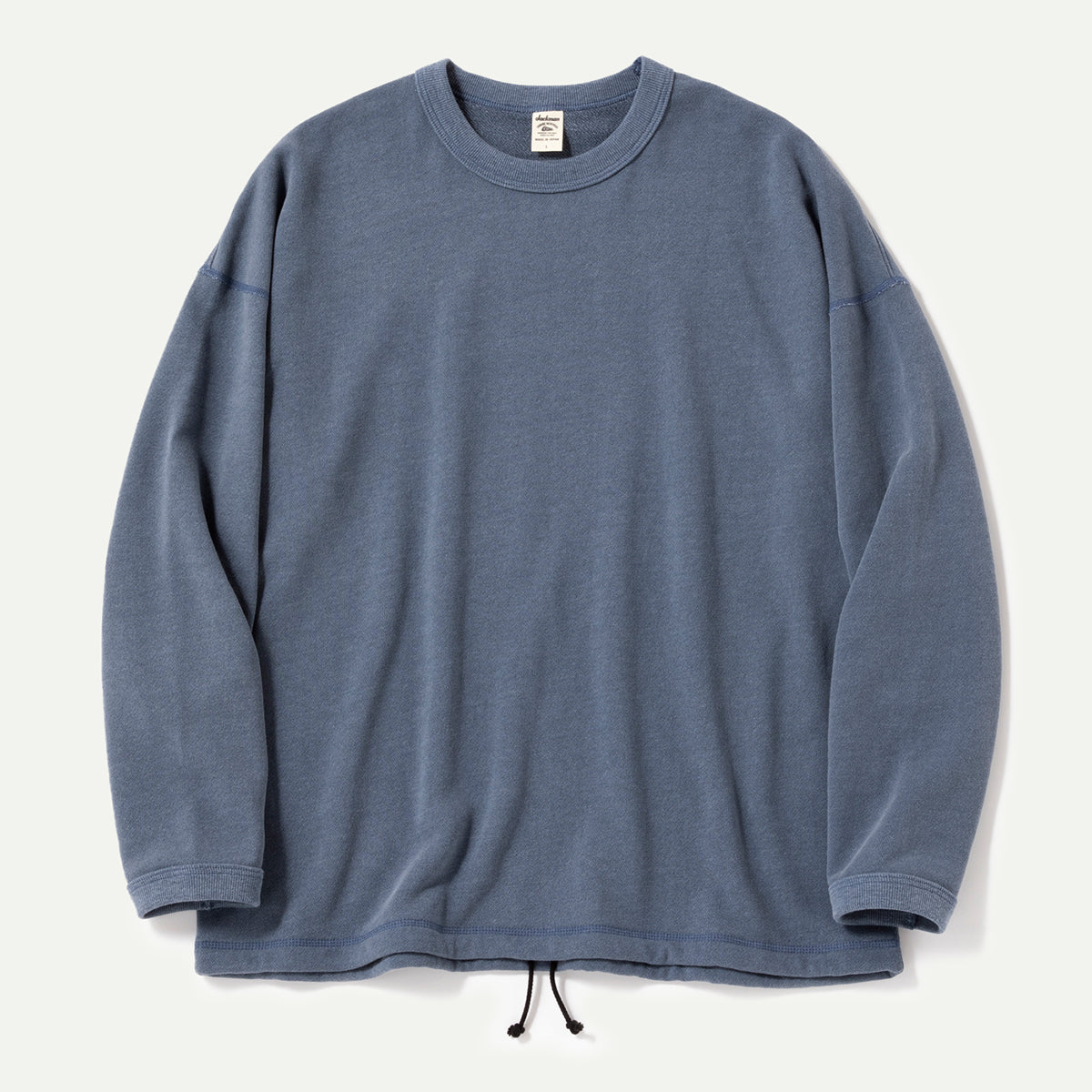 Fade Blue Grey FU Himo Long Sleeve T-Shirt