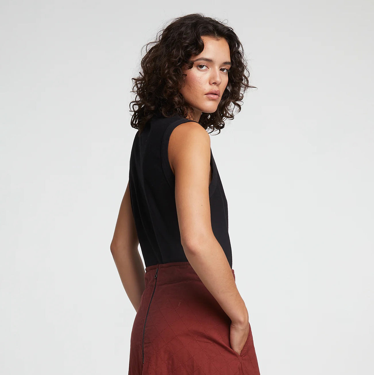 Black Johnny Tank Top