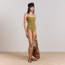 Green Check Lilibet Swimsuit