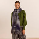 Willow Gingham Wool Scarf