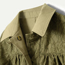 Stone Lace Mini Mercedes Reversible Coat