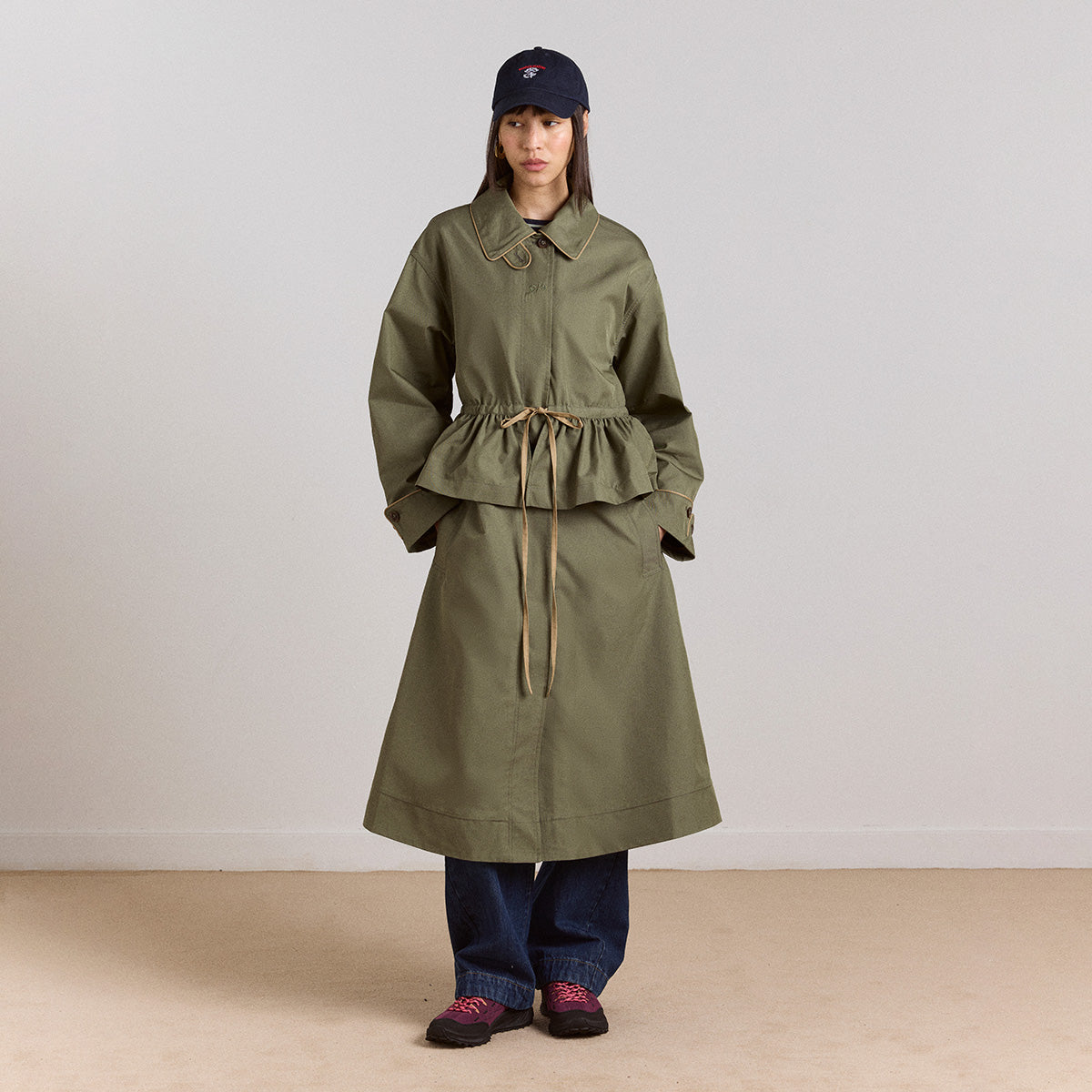 Sage Myrtle Trench Coat