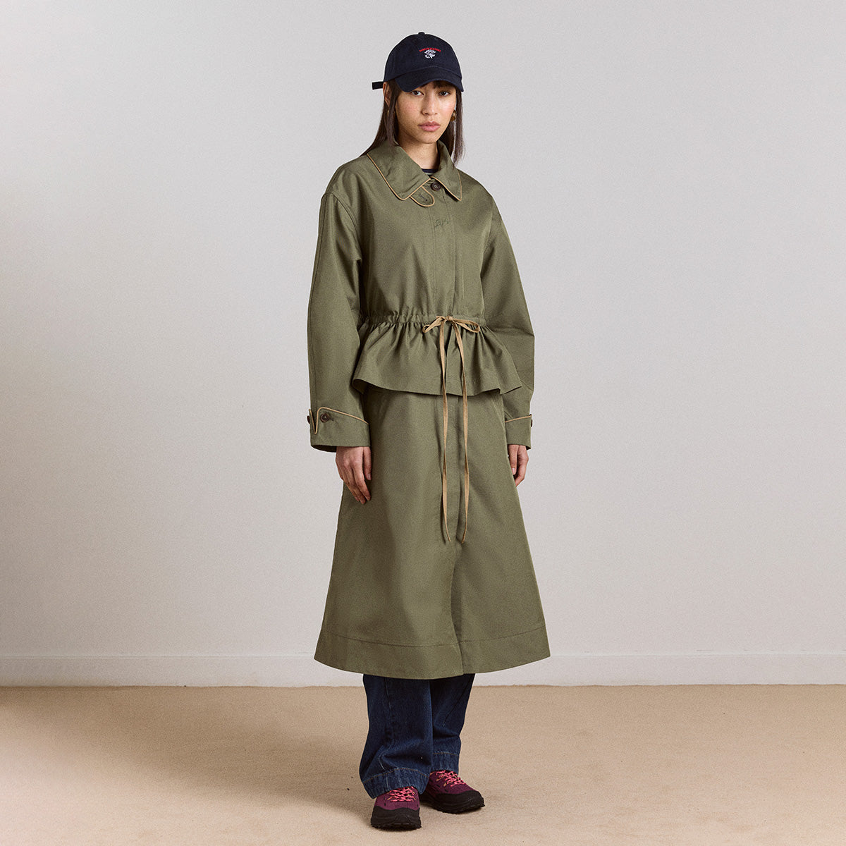 Sage Myrtle Trench Coat