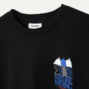 Black Nature Bathing Graphic T-Shirt