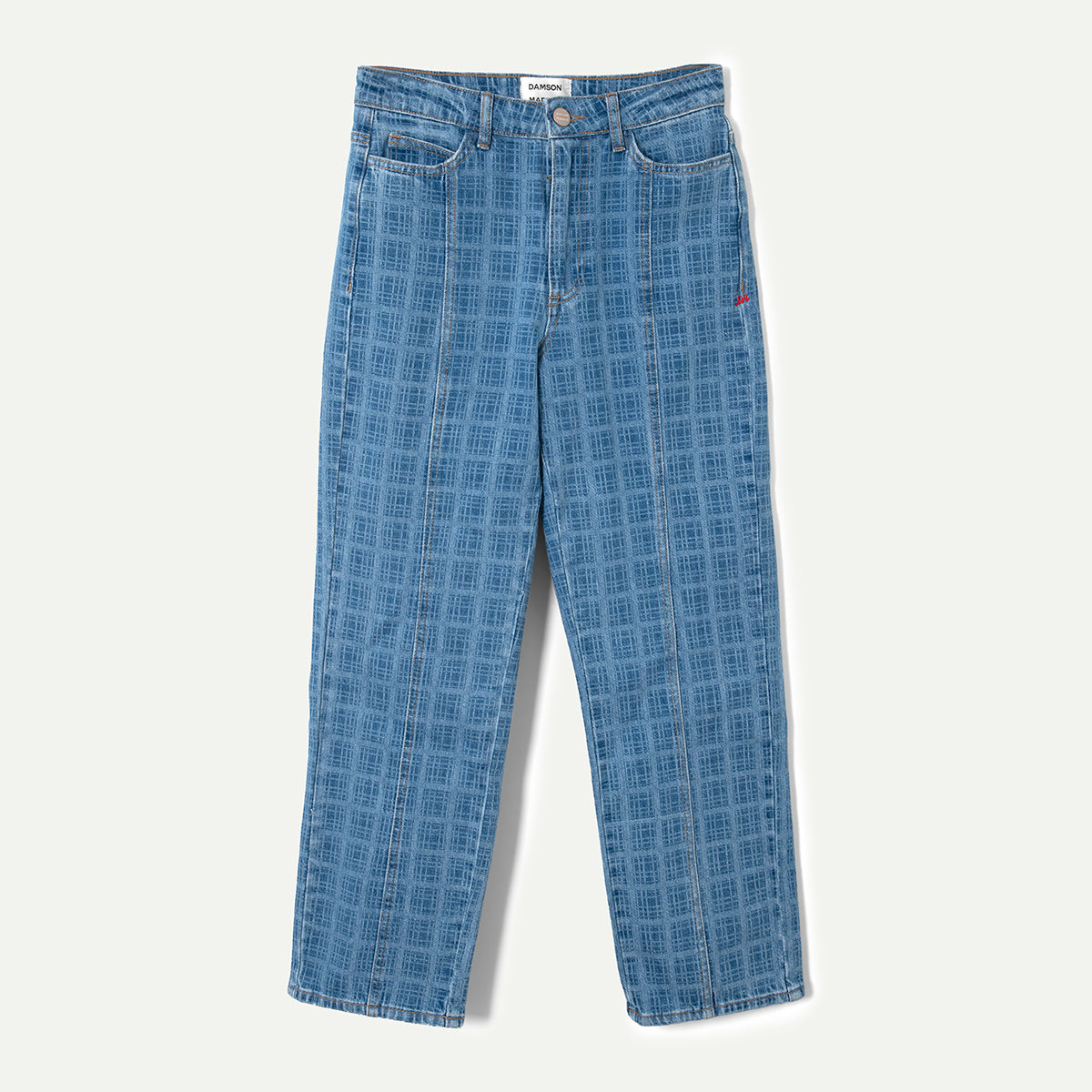 Blue Laser Check Tovie Jeans