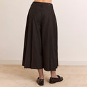Navy Pinstripe Winona Pleated Culotte