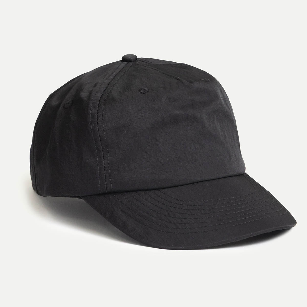 Black Nylon Surf Cap
