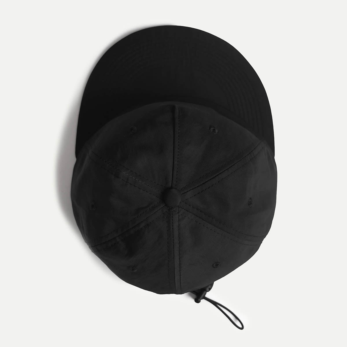 Black Nylon Surf Cap