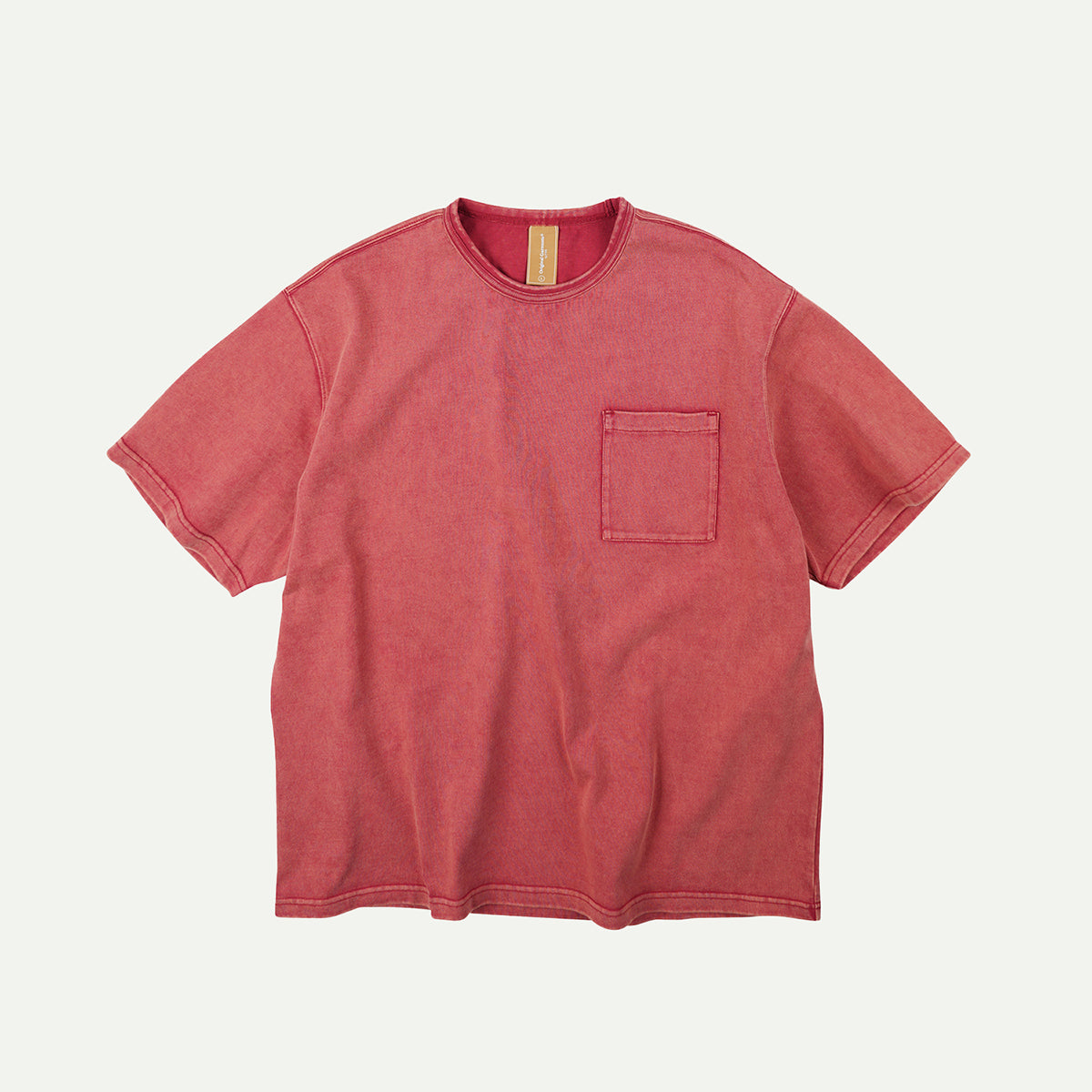 Red OG Stone Washed Pocket T-Shirt