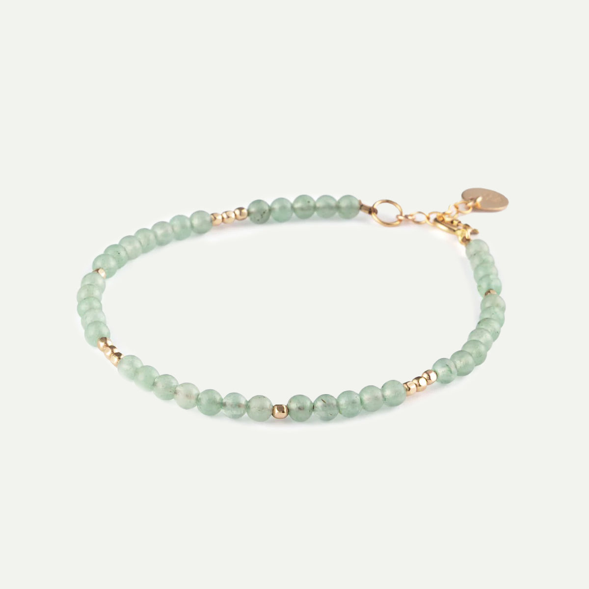 Oceanus Green Aventurine Beaded Bracelet