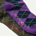 Olive/Purple Argyle 2 Pack Socks
