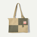 Olive & Sand Veda Canvas Blocked Bag