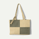 Olive & Sand Veda Canvas Blocked Bag