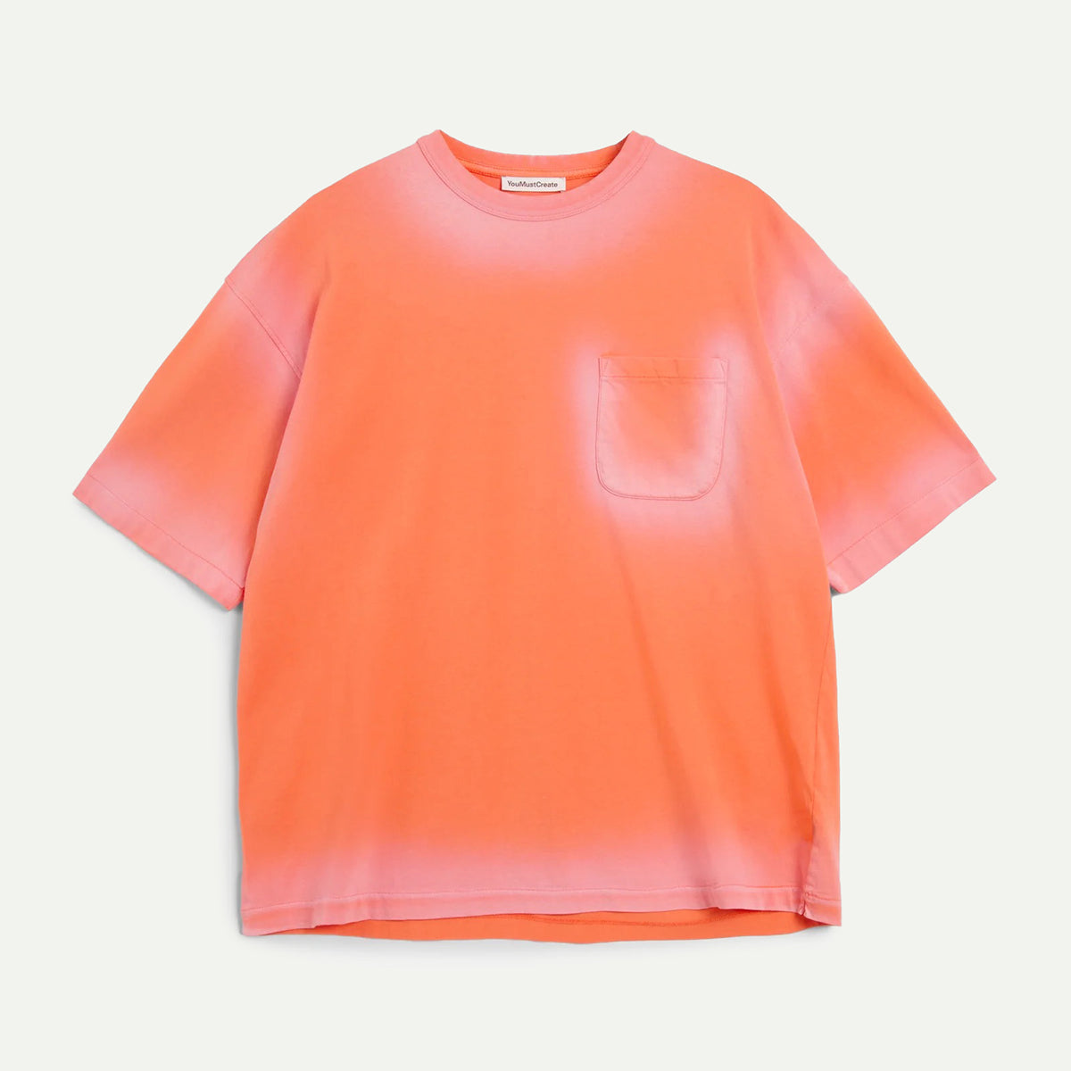 Red Garment Dyed Triple Pocket T-Shirt