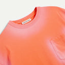 Red Garment Dyed Triple Pocket T-Shirt