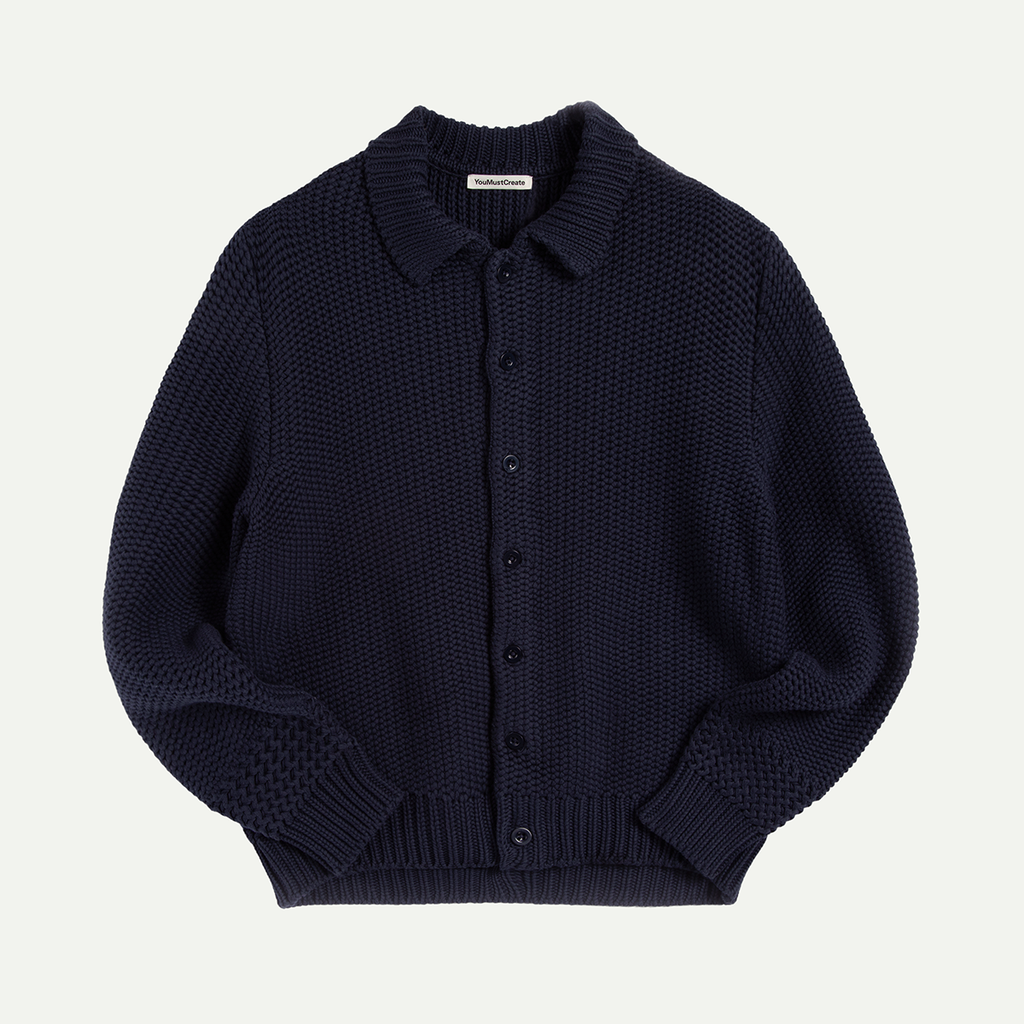 24時間以内発送【美品】YMC Rat Pack Knit Cardigan YMC Rat Pack Cardigan, Black – Glasswing