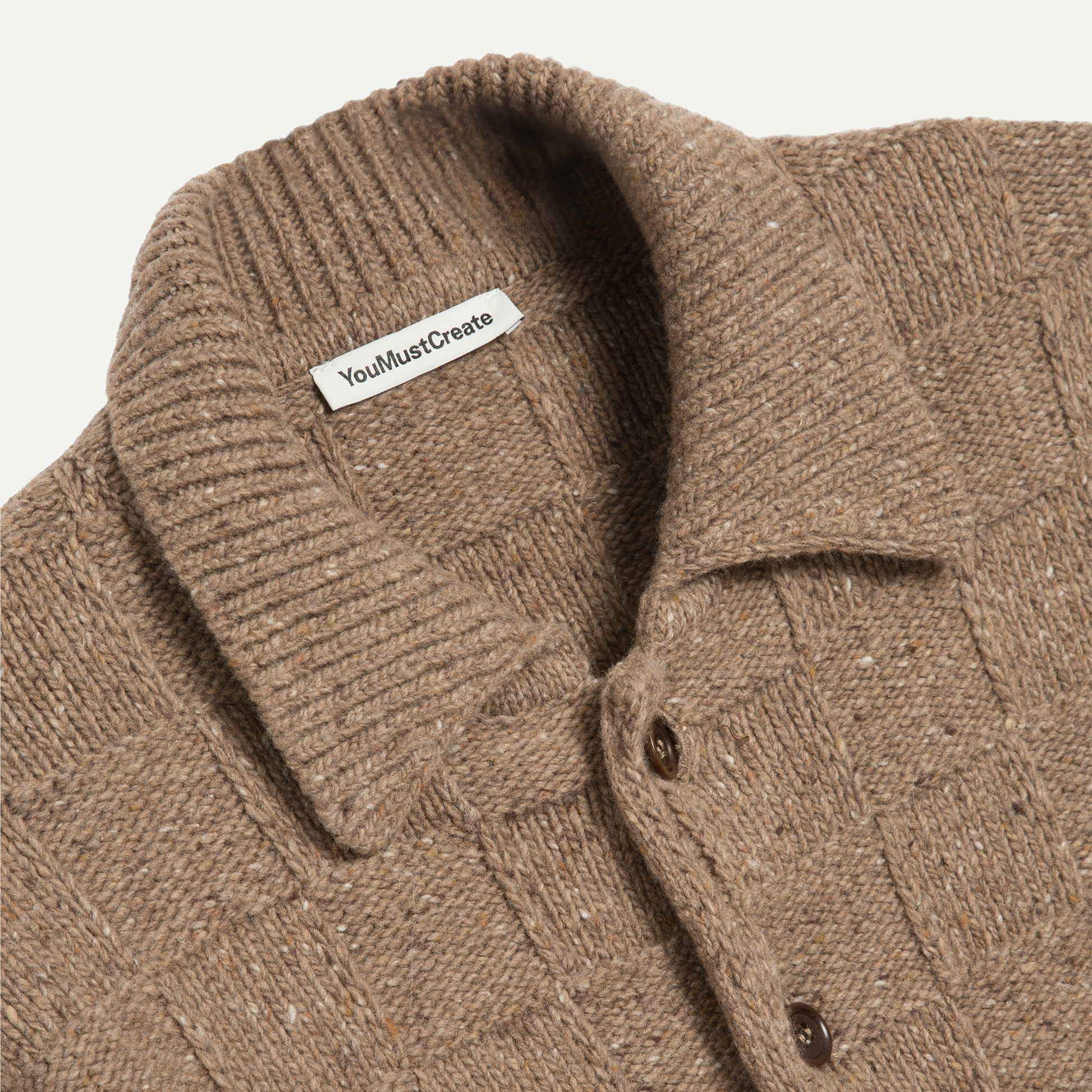 Taupe Rat Pack Cardigan