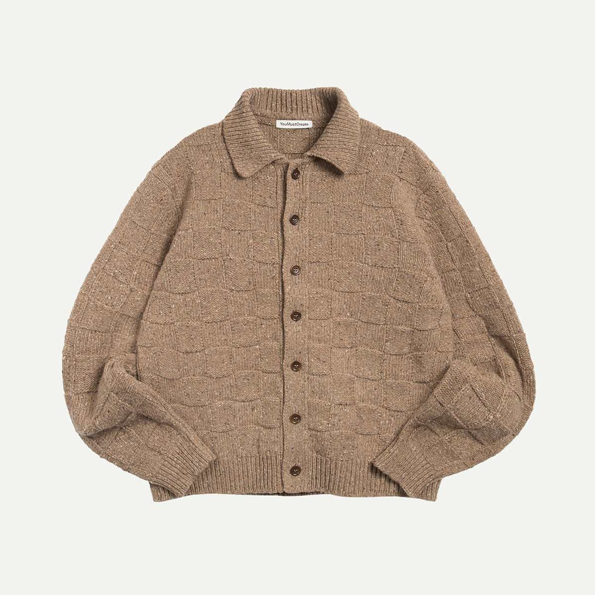 Taupe Rat Pack Cardigan