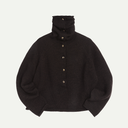 Dark Brown Japanese Merino Wool Runaway Jumper