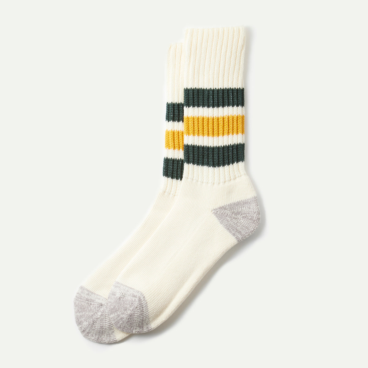 Dark Green/Yellow Old School Crew Sock