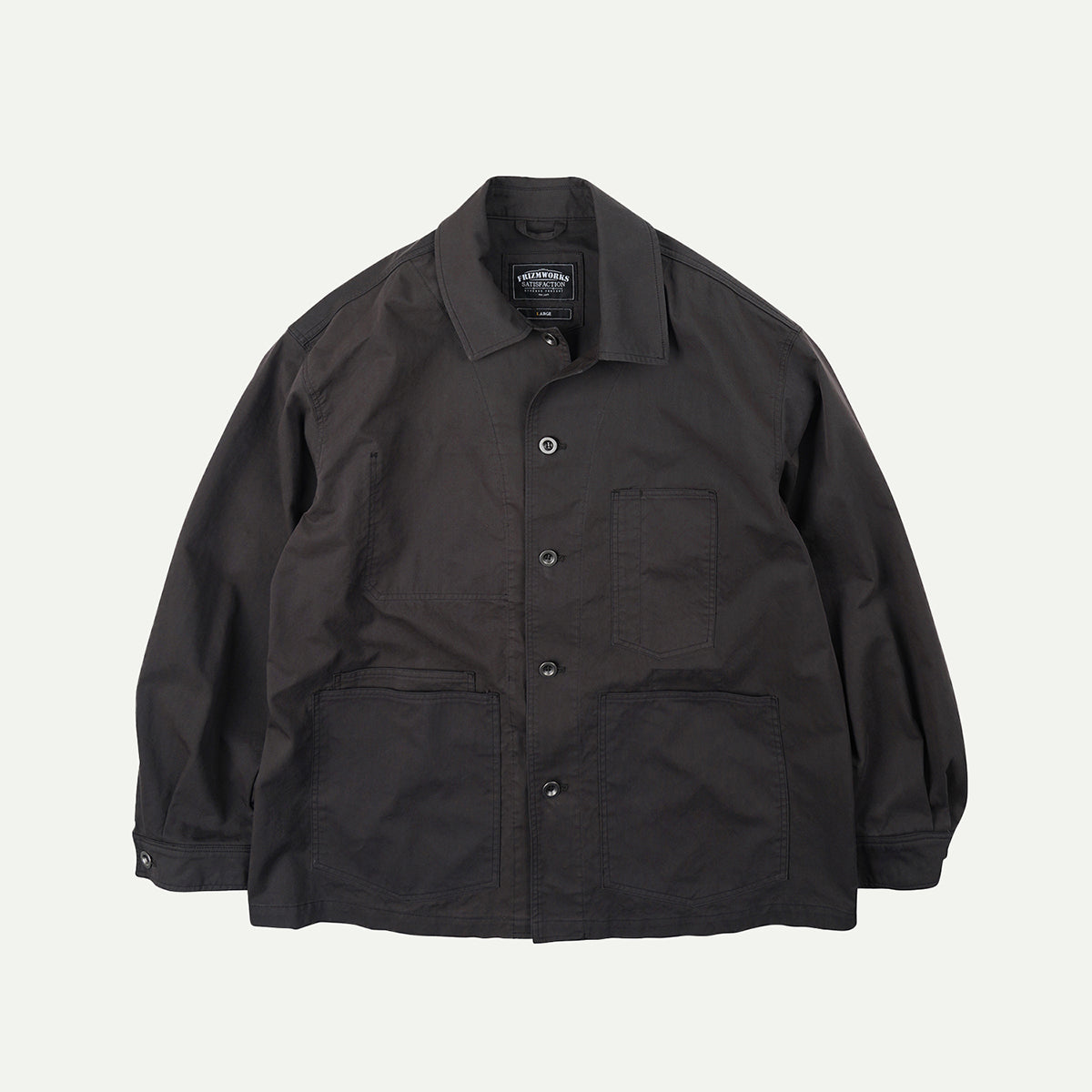 Charcoal Relaxed Coverall Jacket