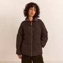 Plum Check Reversible Opal Puffer