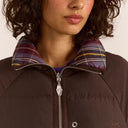Plum Check Reversible Opal Puffer