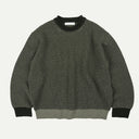 Olive Rollneck Ringer Knit