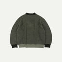 Olive Rollneck Ringer Knit
