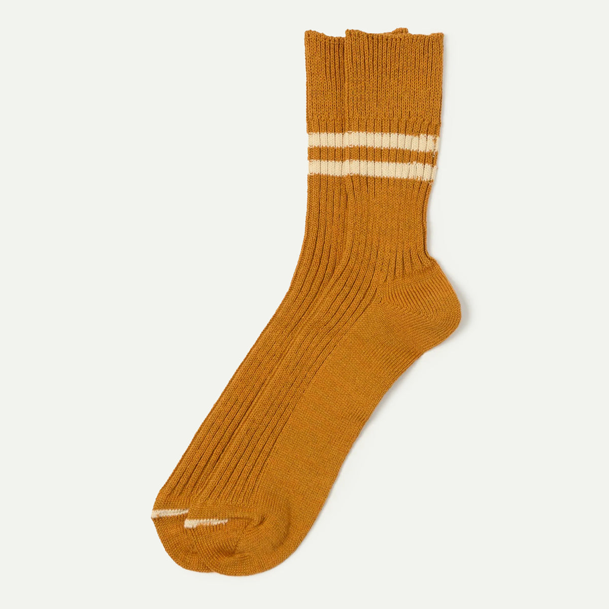 Sunset Gold Stripe Crew Socks