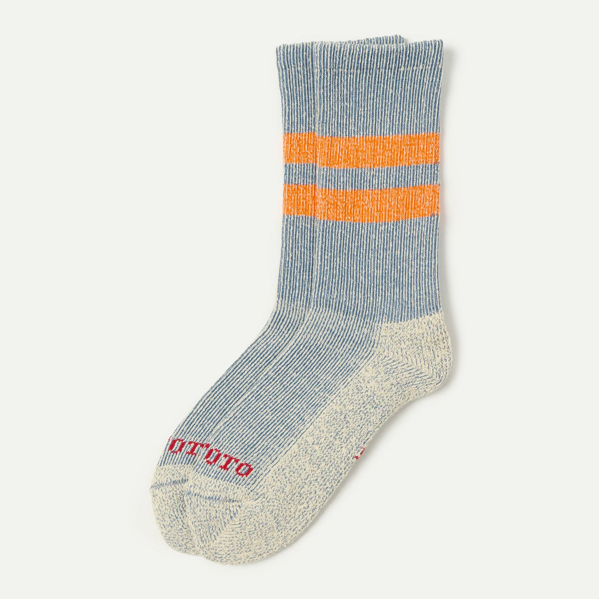Blue/Orange Marl Crew Socks
