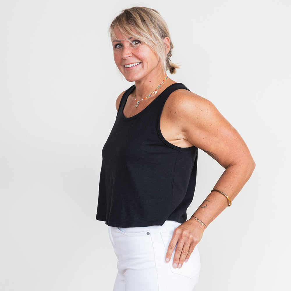 R.Goods Black Ray Tank