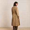 Light Stone Sofia Pleated Trench