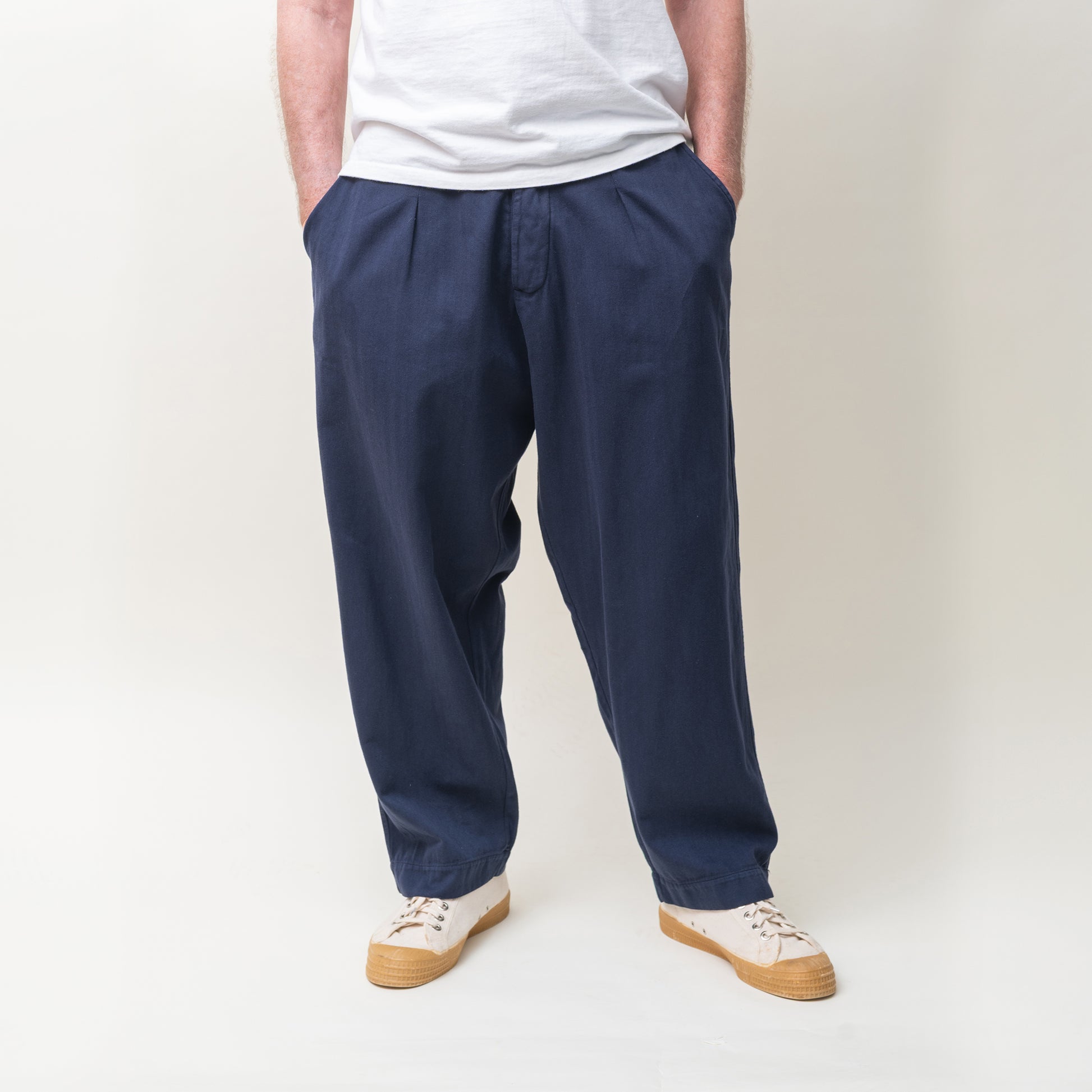 Dark Navy Oxford Pant