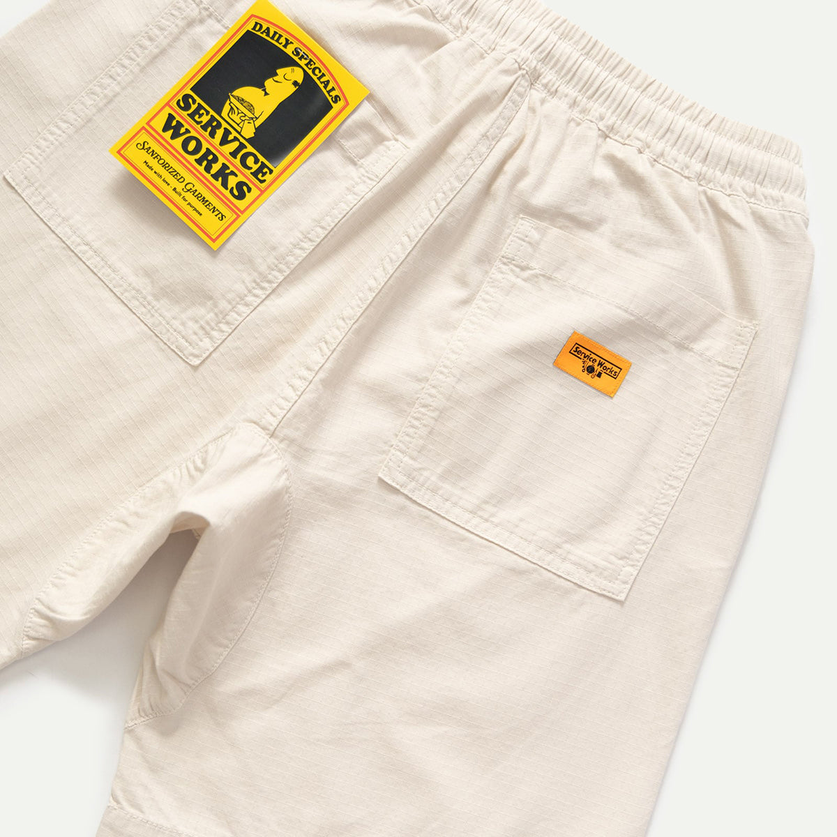 Bone Ripstop Chef Short