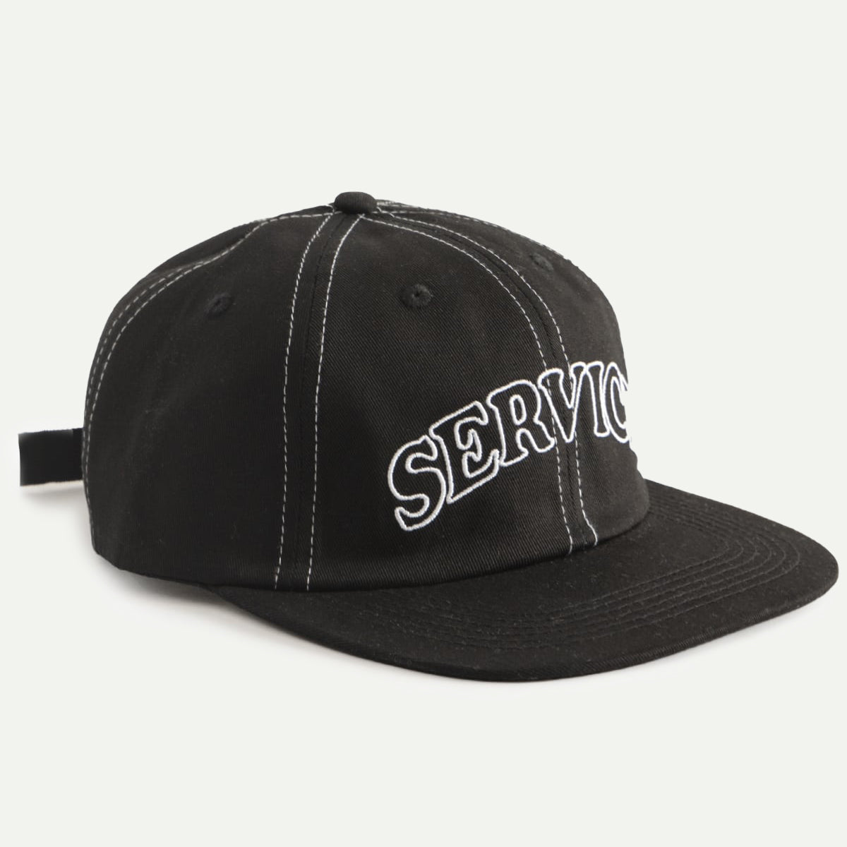 Black Arch Logo Contrast Stitch Cap