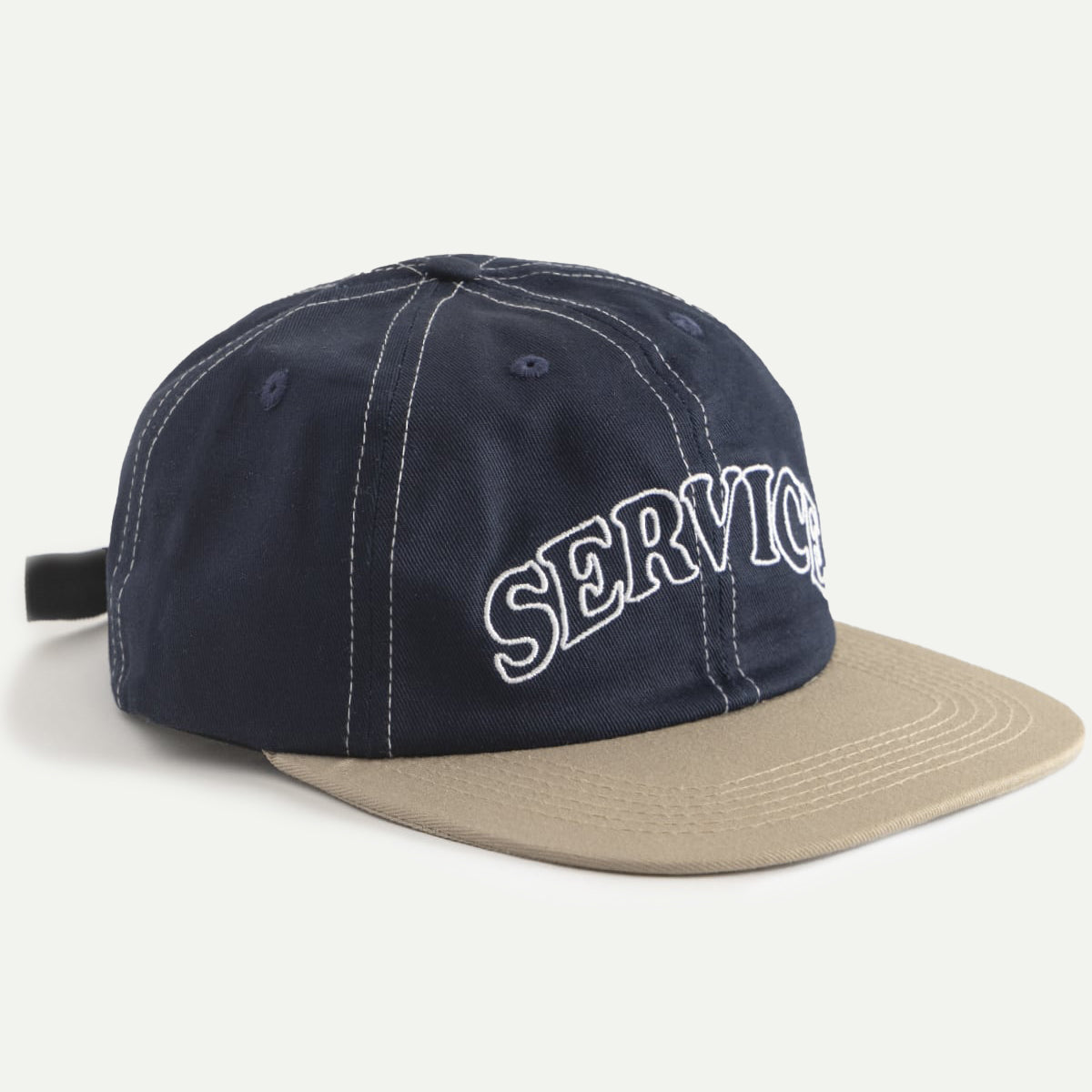 Navy/Khaki Arch Logo Contrast Stitch Cap