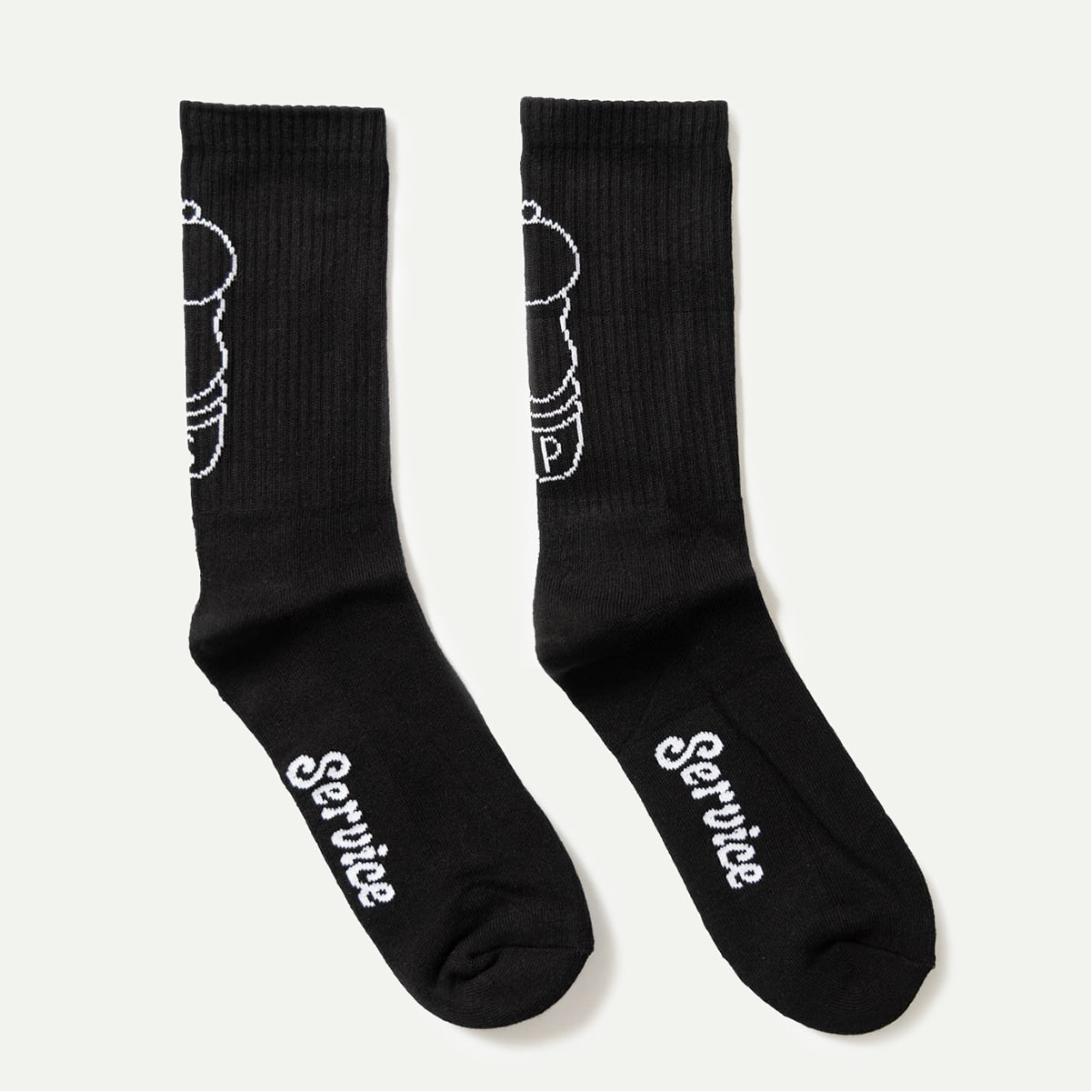 Black Salt and Pepper Socks