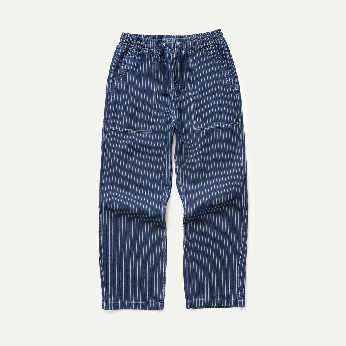 Indigo Pinstripe Denim Chef Pant