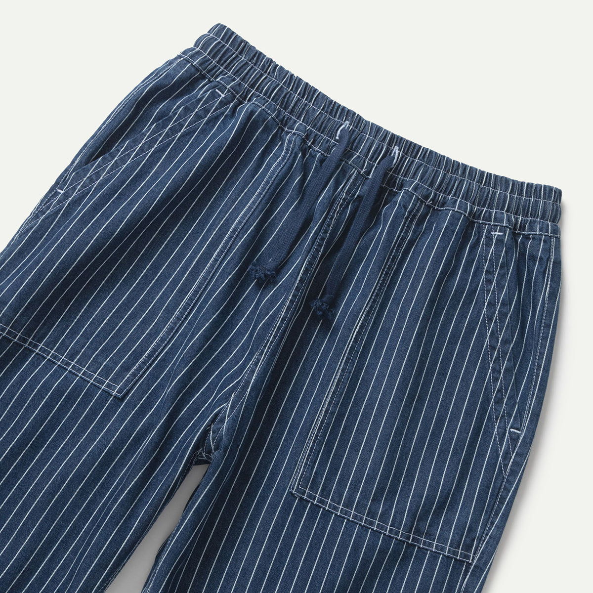 Indigo Pinstripe Denim Chef Pant